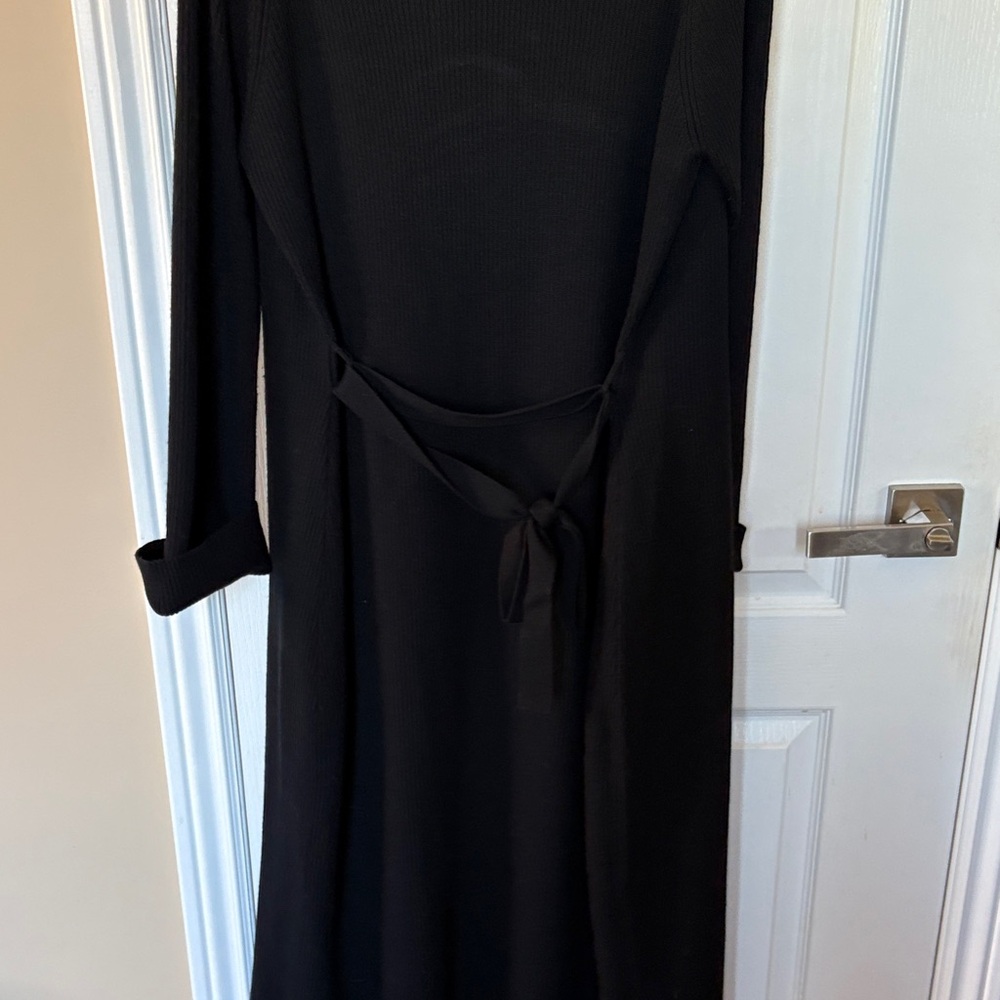 Next Ribbed Black Cardigan - Picture 4 of 5